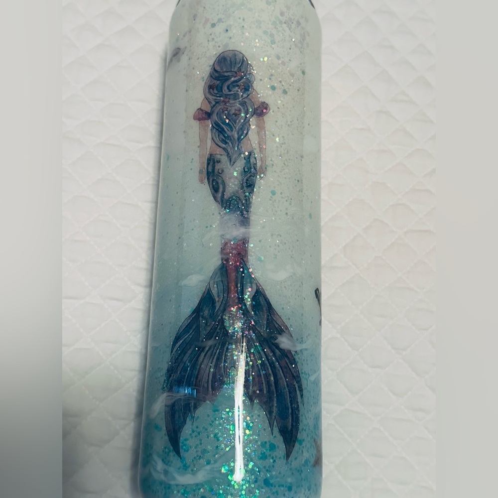 Mermaid stainless steel double wall tumbler